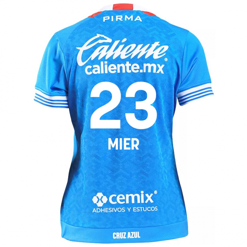 Gyermek Kevin Mier #23 Égszínkék Hazai Jersey 2024/25 Mez Póló Ing