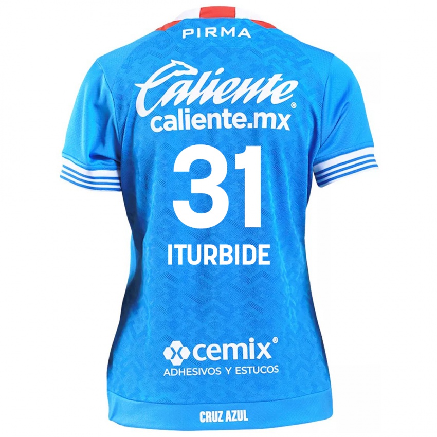 Gyermek Luis Iturbide #31 Égszínkék Hazai Jersey 2024/25 Mez Póló Ing