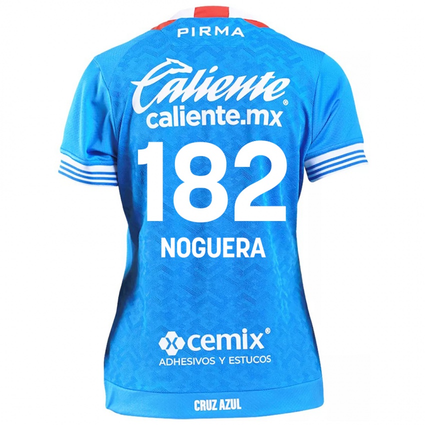 Gyermek Heldrich Noguera #182 Égszínkék Hazai Jersey 2024/25 Mez Póló Ing