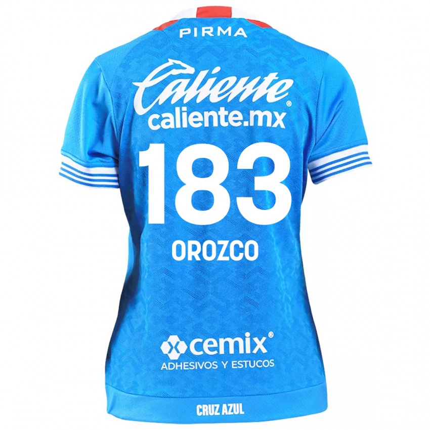 Gyermek Fabrizzio Orozco #183 Égszínkék Hazai Jersey 2024/25 Mez Póló Ing