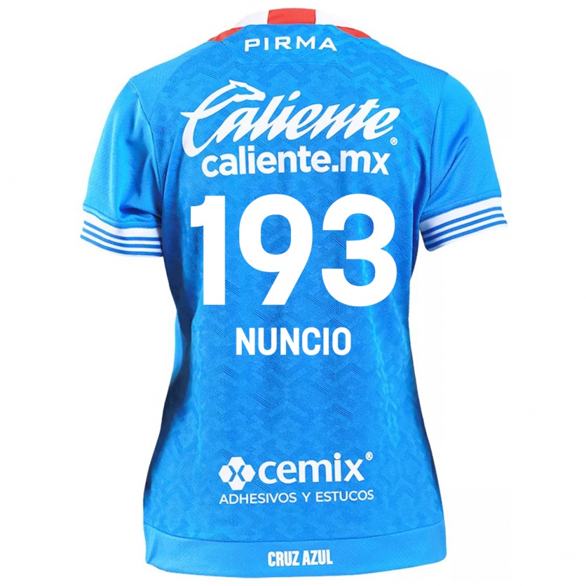 Gyermek Jorge Nuncio #193 Égszínkék Hazai Jersey 2024/25 Mez Póló Ing