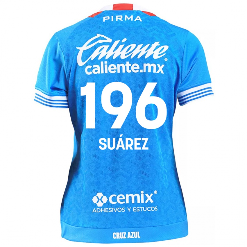 Gyermek Javier Suárez #196 Égszínkék Hazai Jersey 2024/25 Mez Póló Ing