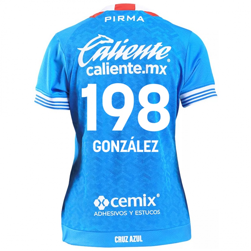 Gyermek Kenneth González #198 Égszínkék Hazai Jersey 2024/25 Mez Póló Ing