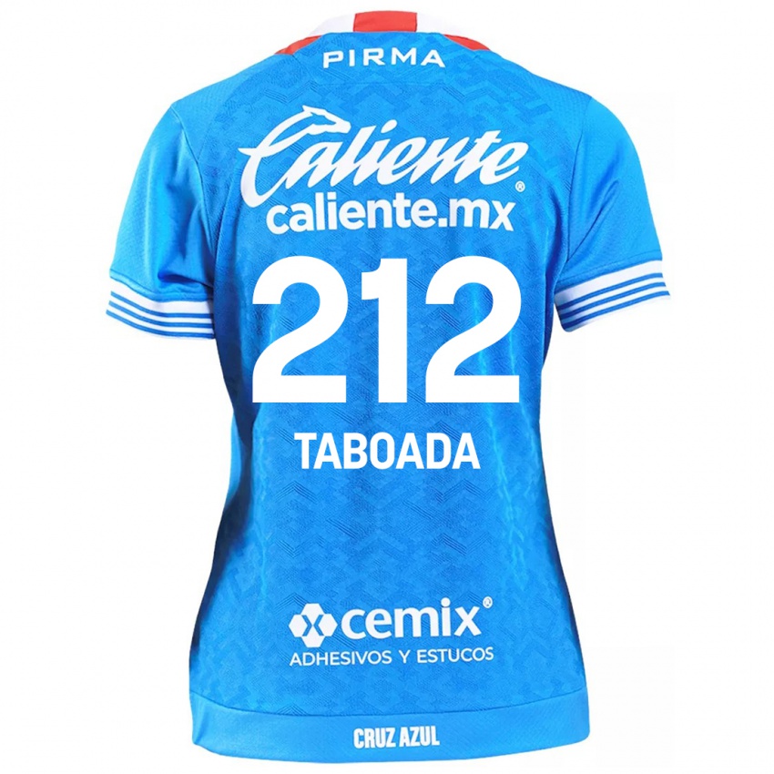 Gyermek Víctor Taboada #212 Égszínkék Hazai Jersey 2024/25 Mez Póló Ing