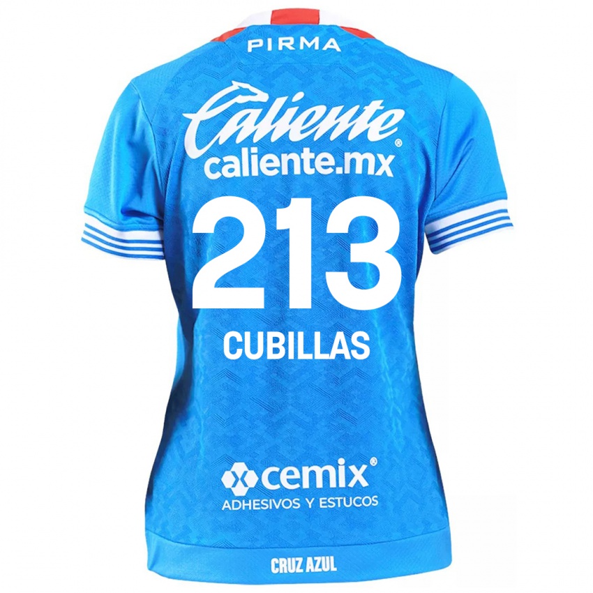 Gyermek Andre Cubillas #213 Égszínkék Hazai Jersey 2024/25 Mez Póló Ing