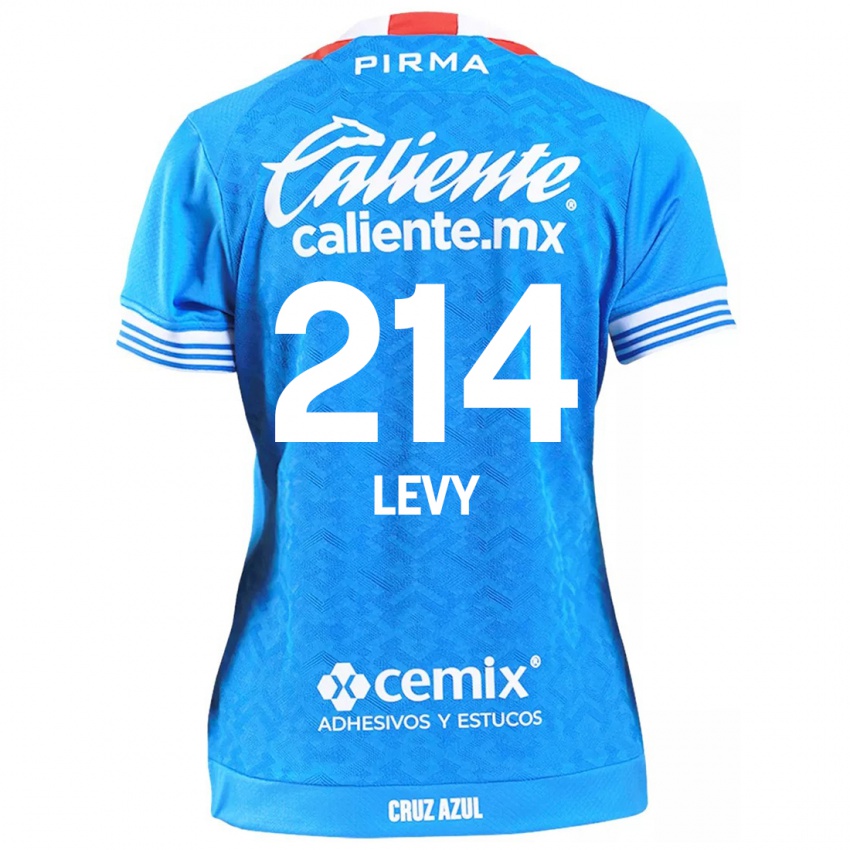 Gyermek Mateo Levy #214 Égszínkék Hazai Jersey 2024/25 Mez Póló Ing