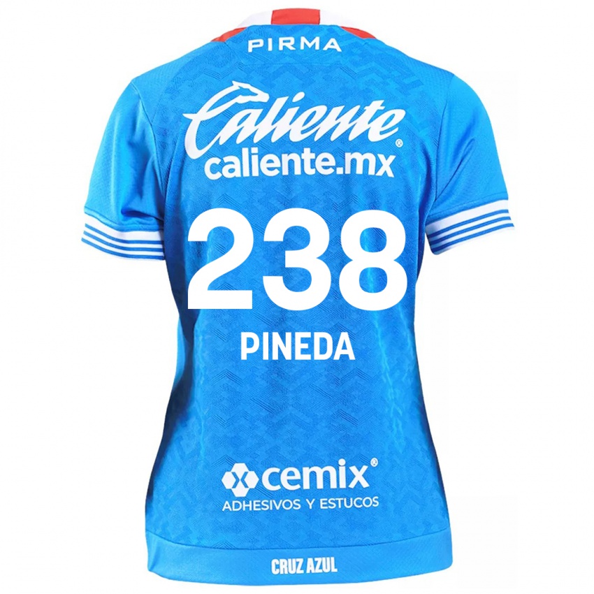 Gyermek Zadiel Pineda #238 Égszínkék Hazai Jersey 2024/25 Mez Póló Ing