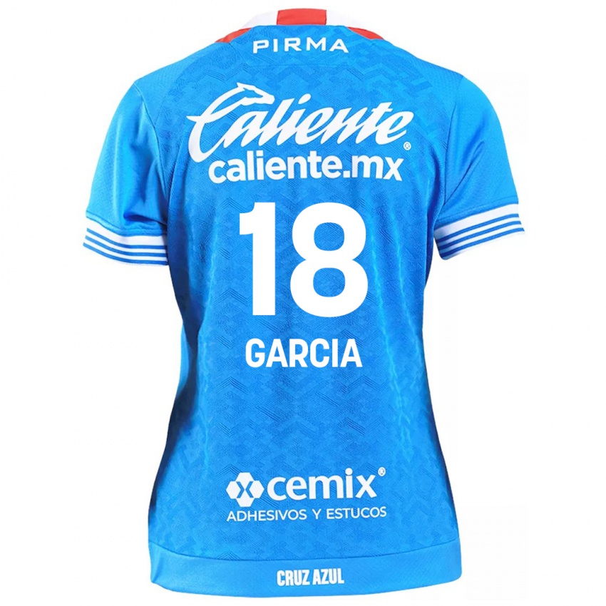 Gyermek Diana Garcia #18 Égszínkék Hazai Jersey 2024/25 Mez Póló Ing