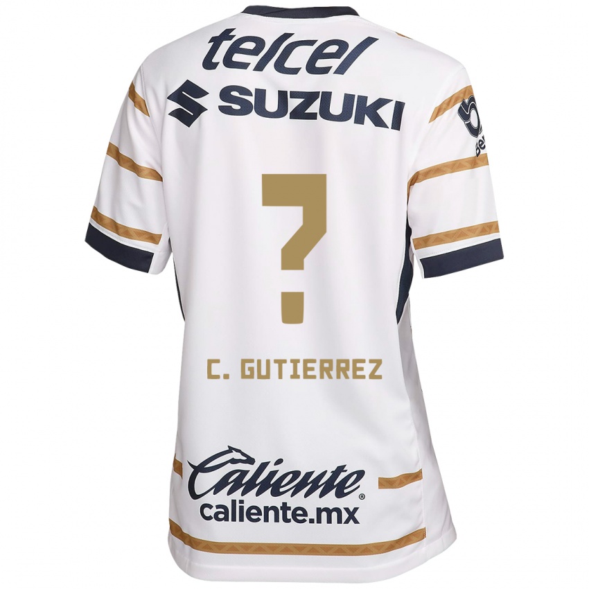 Gyermek Carlos Gutiérrez #0 Fehér Obszidián Hazai Jersey 2024/25 Mez Póló Ing