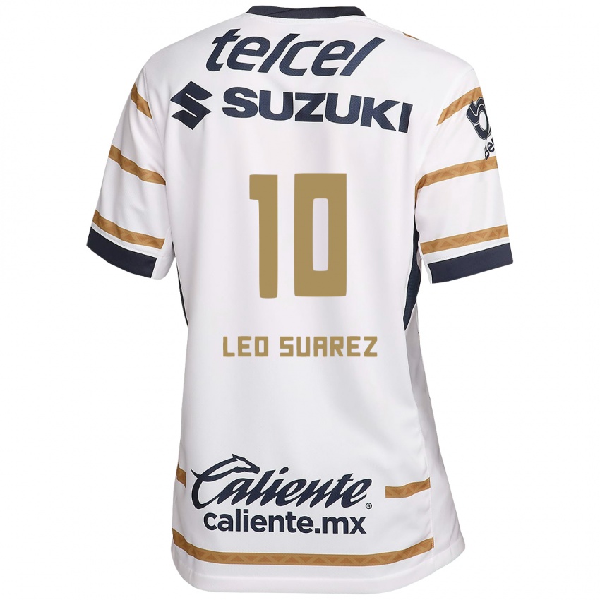 Gyermek Leo Suarez #10 Fehér Obszidián Hazai Jersey 2024/25 Mez Póló Ing