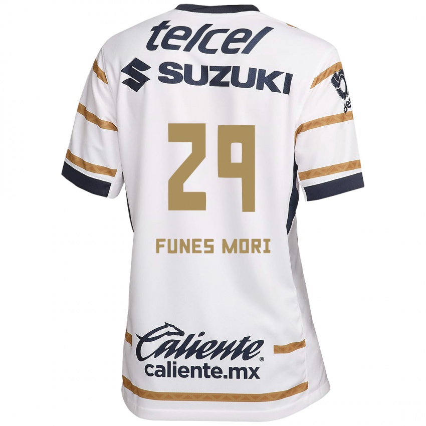 Gyermek Rogelio Funes Mori #29 Fehér Obszidián Hazai Jersey 2024/25 Mez Póló Ing