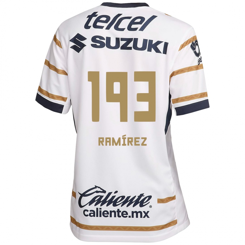 Gyermek Héctor Ramírez #193 Fehér Obszidián Hazai Jersey 2024/25 Mez Póló Ing