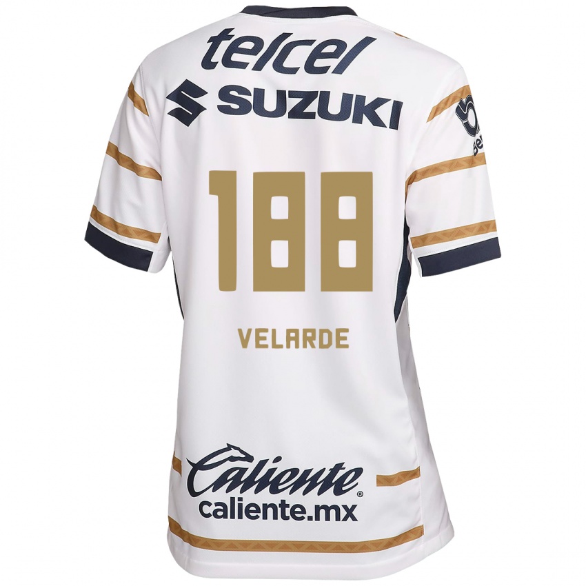 Gyermek Andrés Velarde #188 Fehér Obszidián Hazai Jersey 2024/25 Mez Póló Ing