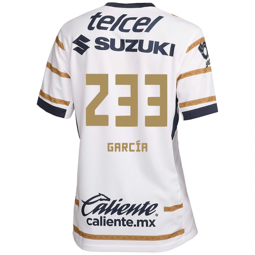 Gyermek Carlos García #233 Fehér Obszidián Hazai Jersey 2024/25 Mez Póló Ing