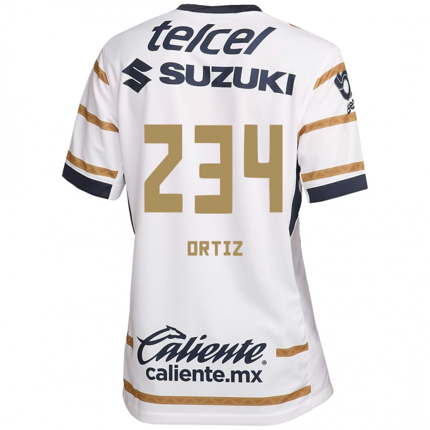 Gyermek Jorge Ortiz #234 Fehér Obszidián Hazai Jersey 2024/25 Mez Póló Ing