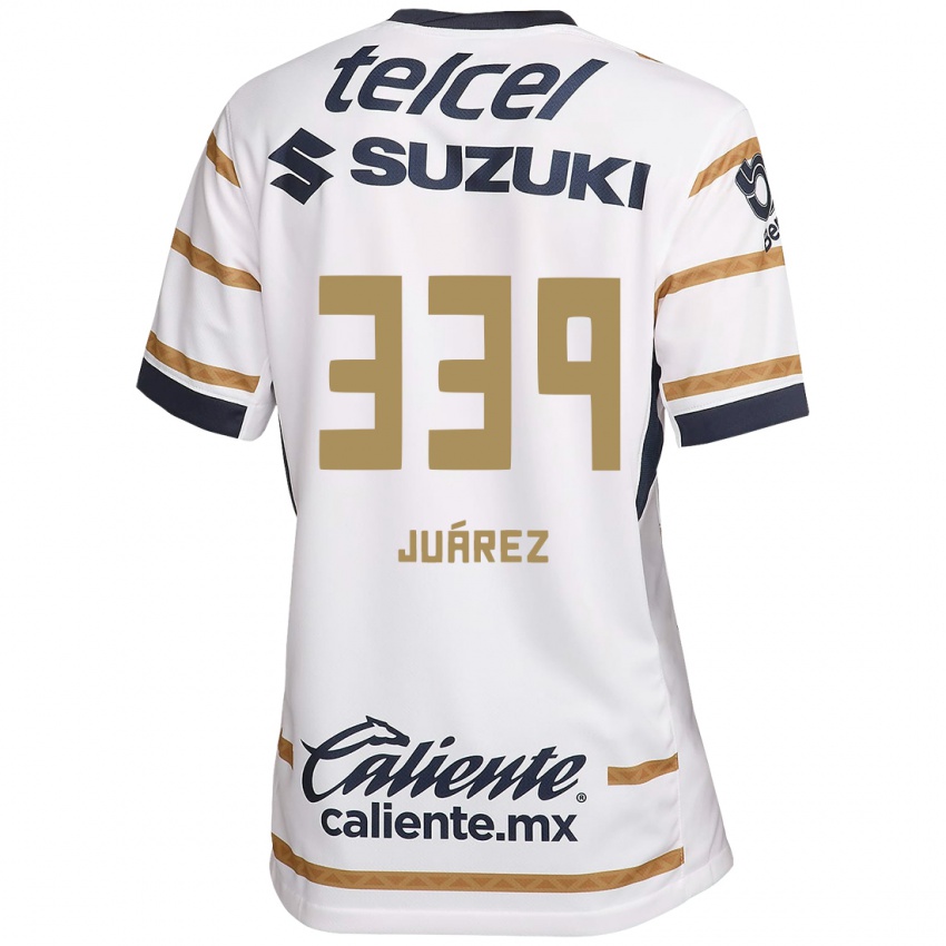 Gyermek Jonathan Juárez #339 Fehér Obszidián Hazai Jersey 2024/25 Mez Póló Ing