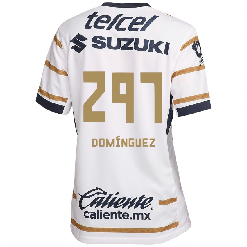 Gyermek Julio Dominguez #297 Fehér Obszidián Hazai Jersey 2024/25 Mez Póló Ing