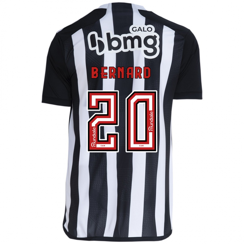 Gyermek Bernard #20 Fehér Fekete Hazai Jersey 2024/25 Mez Póló Ing