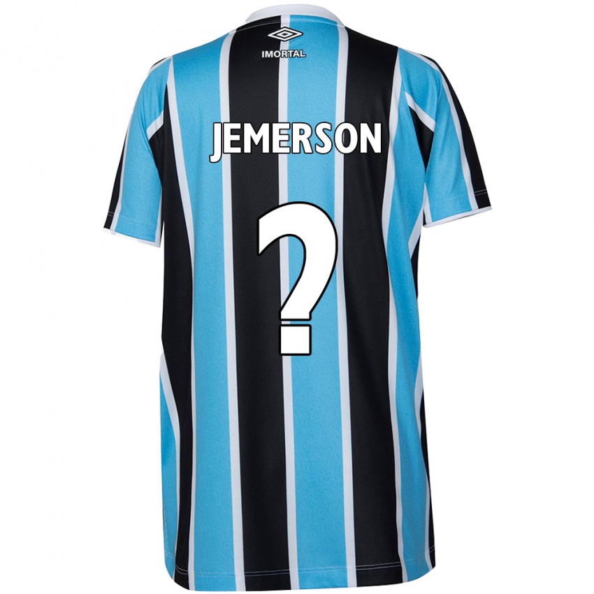 Gyermek Jemerson #0 Kék Fekete Fehér Hazai Jersey 2024/25 Mez Póló Ing