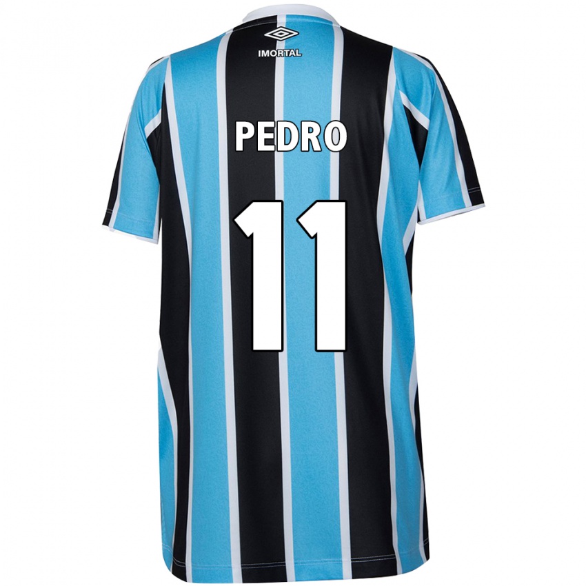 Gyermek João Pedro #11 Kék Fekete Fehér Hazai Jersey 2024/25 Mez Póló Ing