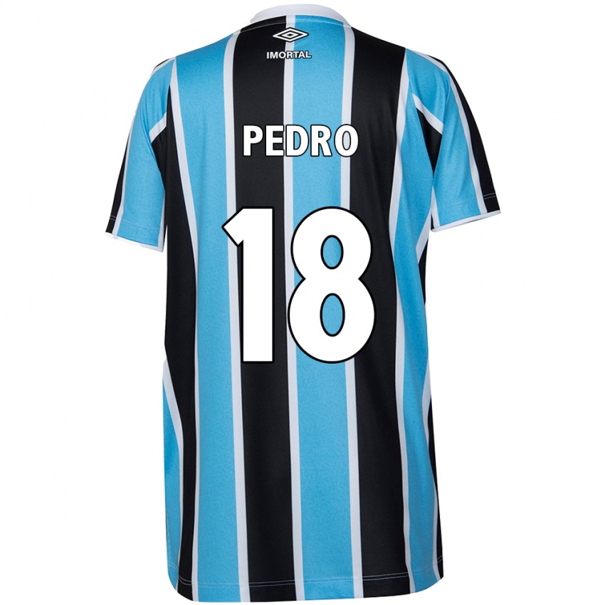 Gyermek João Pedro #18 Kék Fekete Fehér Hazai Jersey 2024/25 Mez Póló Ing