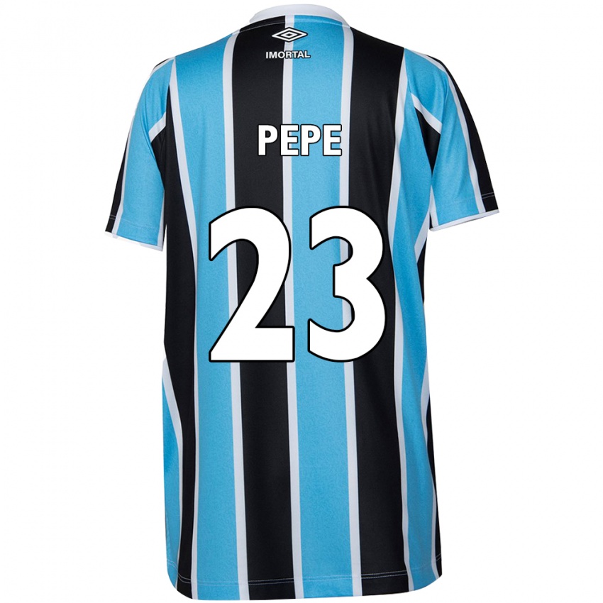 Gyermek Pepê #23 Kék Fekete Fehér Hazai Jersey 2024/25 Mez Póló Ing