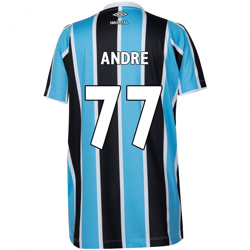 Gyermek André #77 Kék Fekete Fehér Hazai Jersey 2024/25 Mez Póló Ing