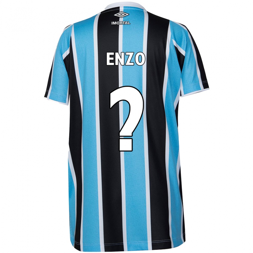 Gyermek Enzo #0 Kék Fekete Fehér Hazai Jersey 2024/25 Mez Póló Ing