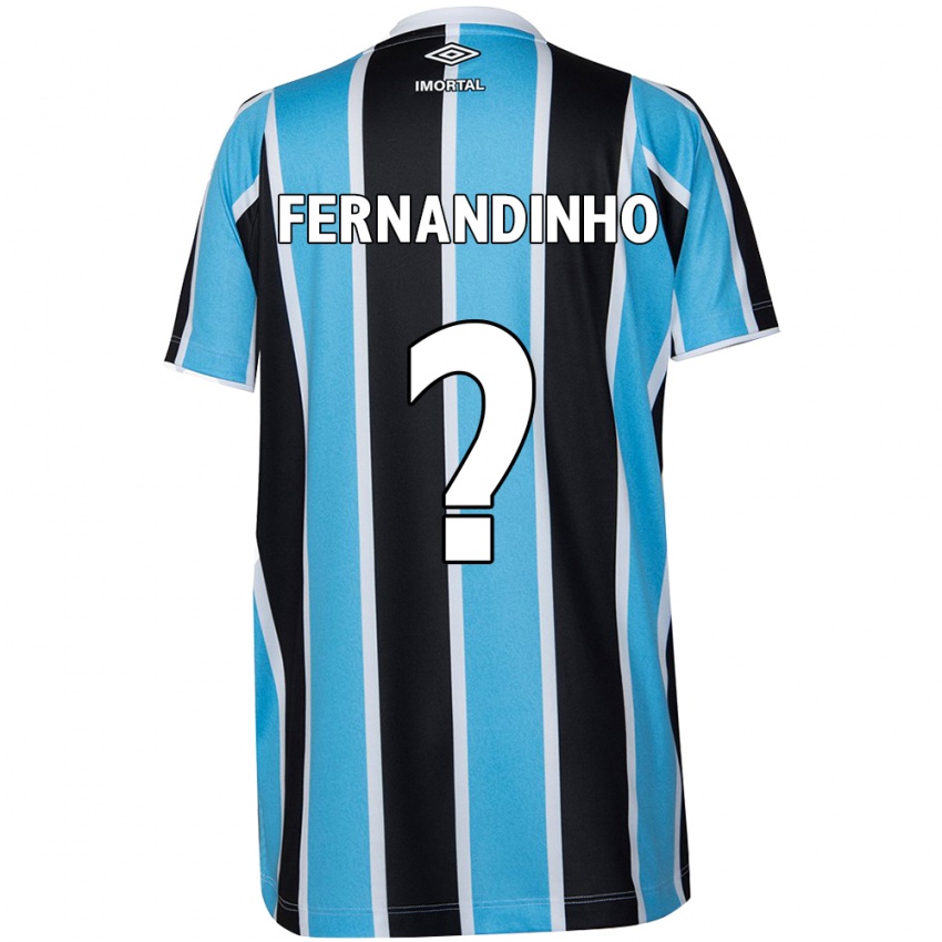 Gyermek Fernandinho #0 Kék Fekete Fehér Hazai Jersey 2024/25 Mez Póló Ing