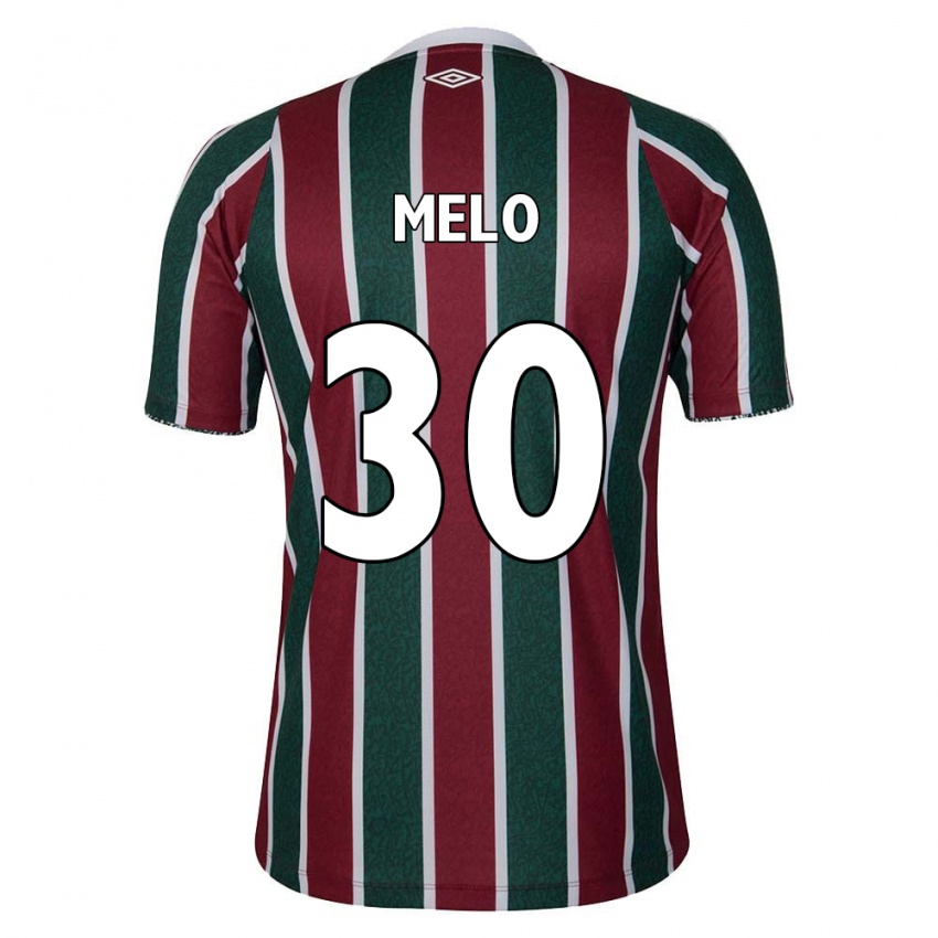 Gyermek Felipe Melo #30 Zöld Barna Fehér Hazai Jersey 2024/25 Mez Póló Ing