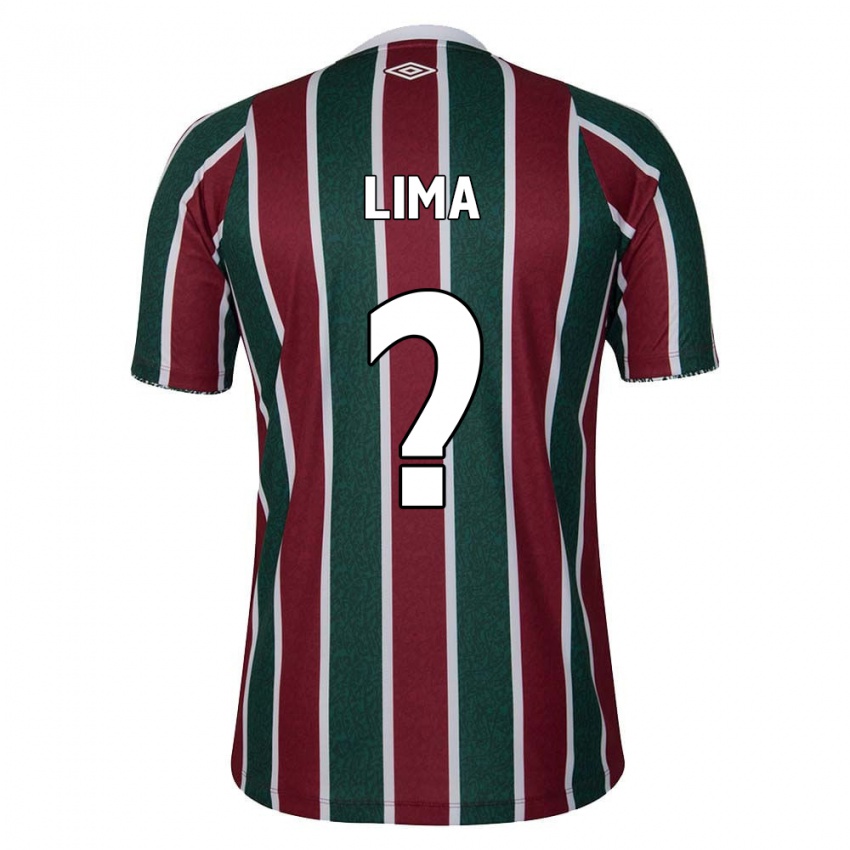 Gyermek Daniel Lima #0 Zöld Barna Fehér Hazai Jersey 2024/25 Mez Póló Ing