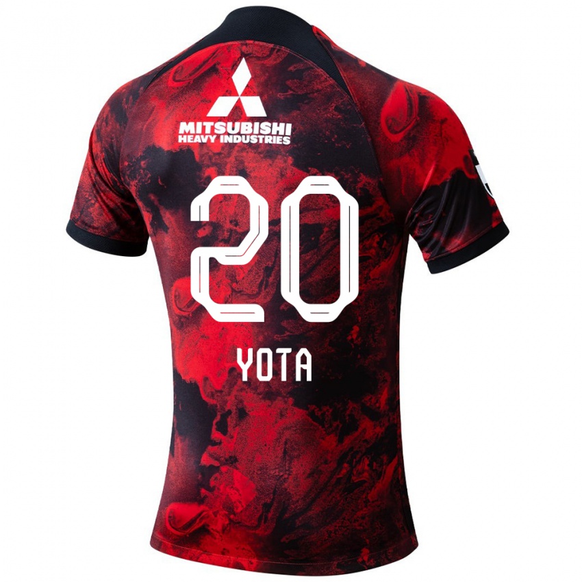 Gyermek Yota Sato #20 Piros Fekete Hazai Jersey 2024/25 Mez Póló Ing