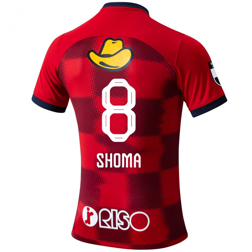 Gyermek Shoma Doi #8 Piros Kék Fehér Hazai Jersey 2024/25 Mez Póló Ing