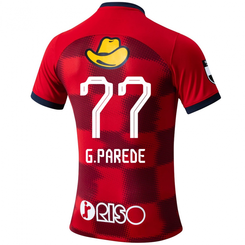 Gyermek Guilherme Parede #77 Piros Kék Fehér Hazai Jersey 2024/25 Mez Póló Ing