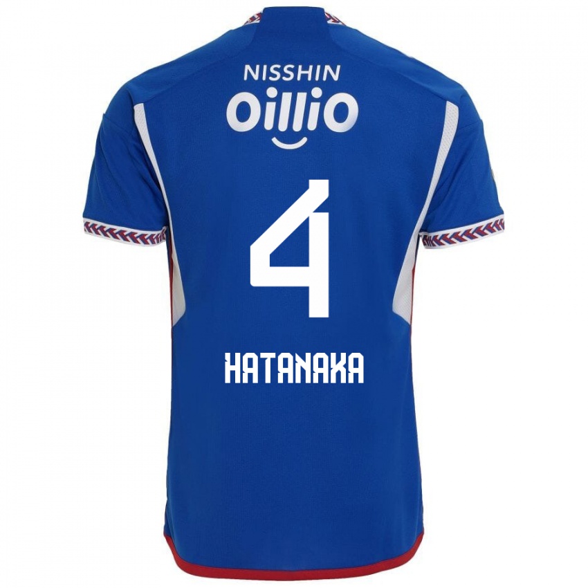 Gyermek Shinnosuke Hatanaka #4 Kék Fehér Piros Hazai Jersey 2024/25 Mez Póló Ing