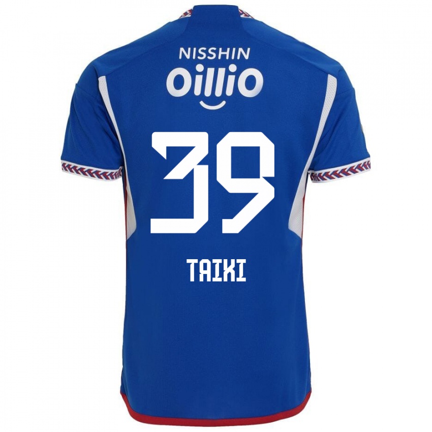 Gyermek Taiki Watanabe #39 Kék Fehér Piros Hazai Jersey 2024/25 Mez Póló Ing