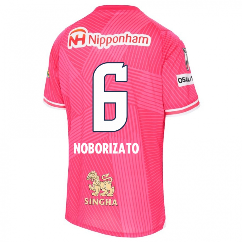 Gyermek Kyohei Noborizato #6 Rózsaszín Fehér Hazai Jersey 2024/25 Mez Póló Ing