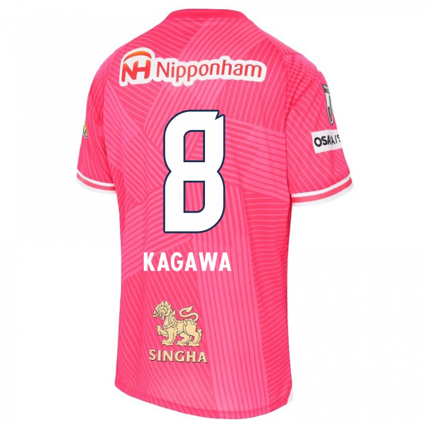 Gyermek Shinji Kagawa #8 Rózsaszín Fehér Hazai Jersey 2024/25 Mez Póló Ing