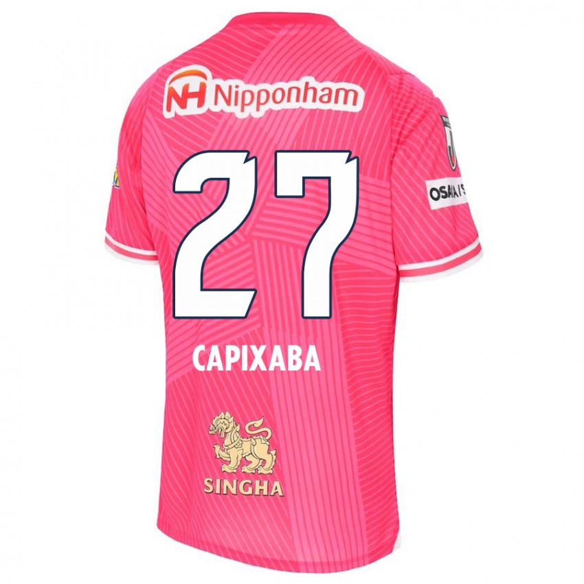 Gyermek Capixaba #27 Rózsaszín Fehér Hazai Jersey 2024/25 Mez Póló Ing