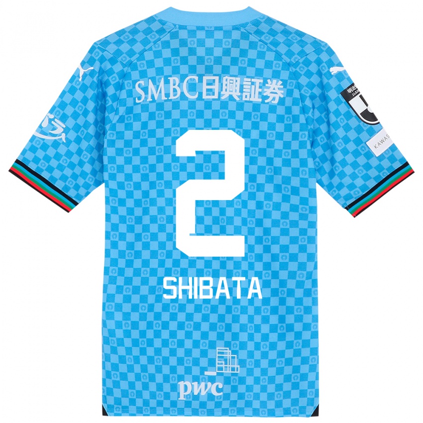 Gyermek Shotaro Shibata #2 Azúrkék Hazai Jersey 2024/25 Mez Póló Ing