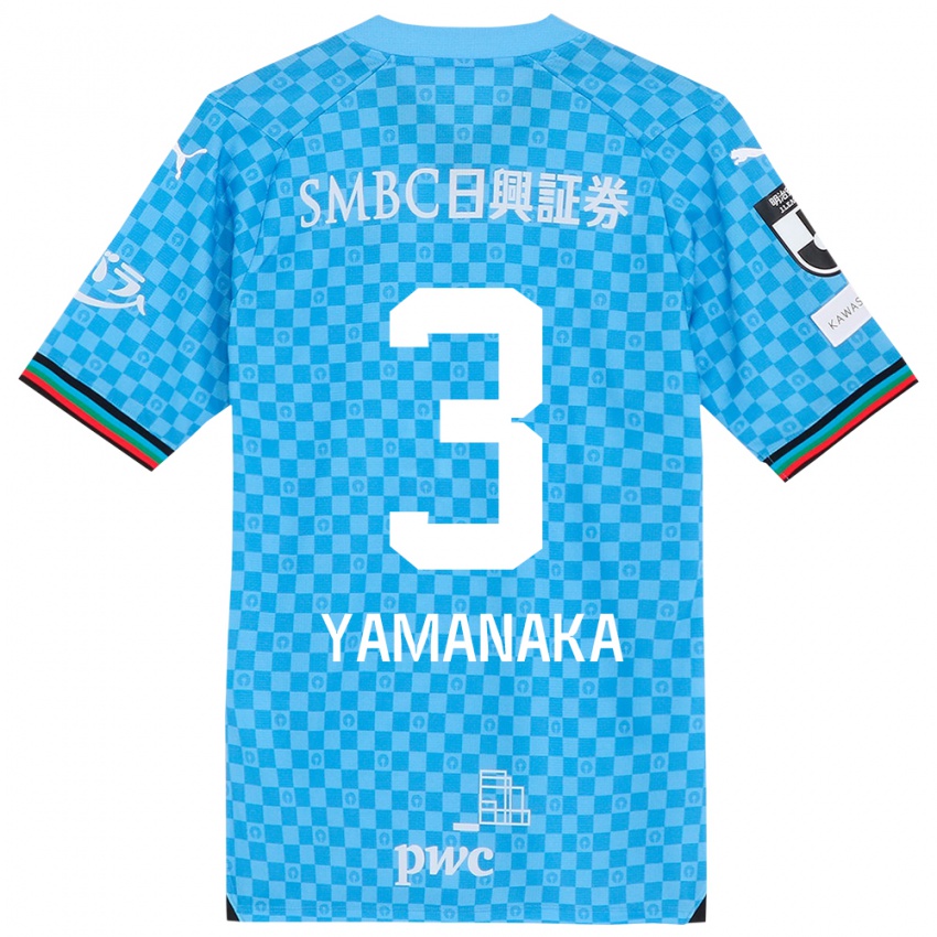 Gyermek Daiki Yamanaka #3 Azúrkék Hazai Jersey 2024/25 Mez Póló Ing