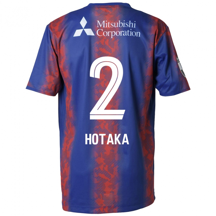 Gyermek Hotaka Nakamura #2 Kék Piros Hazai Jersey 2024/25 Mez Póló Ing