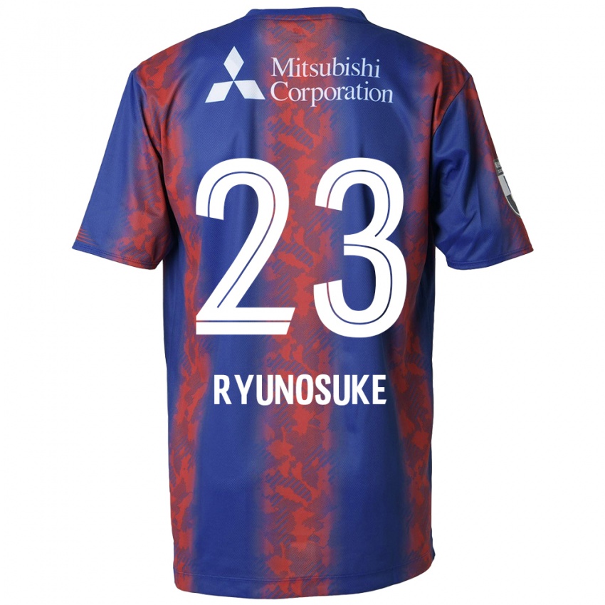 Gyermek Ryunosuke Sato #23 Kék Piros Hazai Jersey 2024/25 Mez Póló Ing