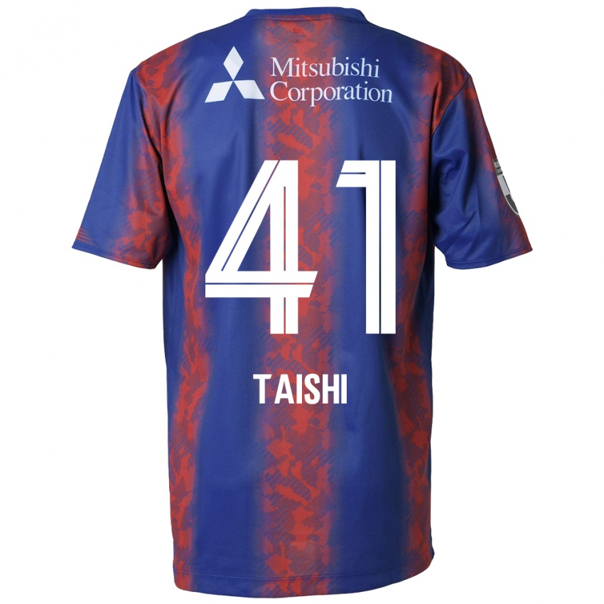 Gyermek Taishi Brandon Nozawa #41 Kék Piros Hazai Jersey 2024/25 Mez Póló Ing