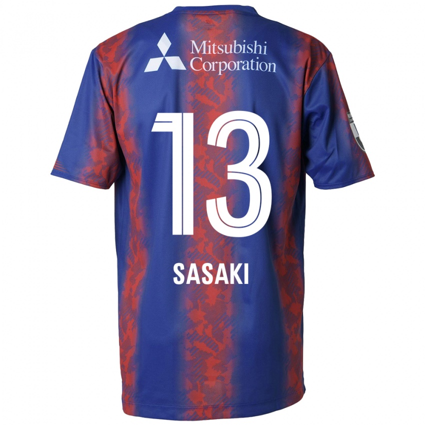 Gyermek Shoei Sasaki #13 Kék Piros Hazai Jersey 2024/25 Mez Póló Ing