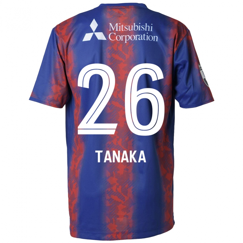 Gyermek Haruto Tanaka #26 Kék Piros Hazai Jersey 2024/25 Mez Póló Ing