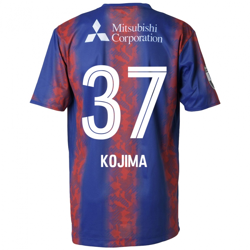 Gyermek Satsuki Kojima #37 Kék Piros Hazai Jersey 2024/25 Mez Póló Ing