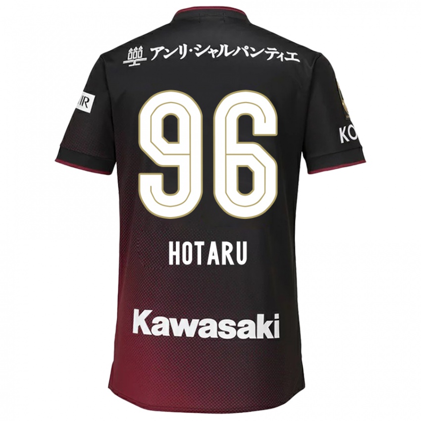 Gyermek Hotaru Yamaguchi #96 Fekete Piros Hazai Jersey 2024/25 Mez Póló Ing