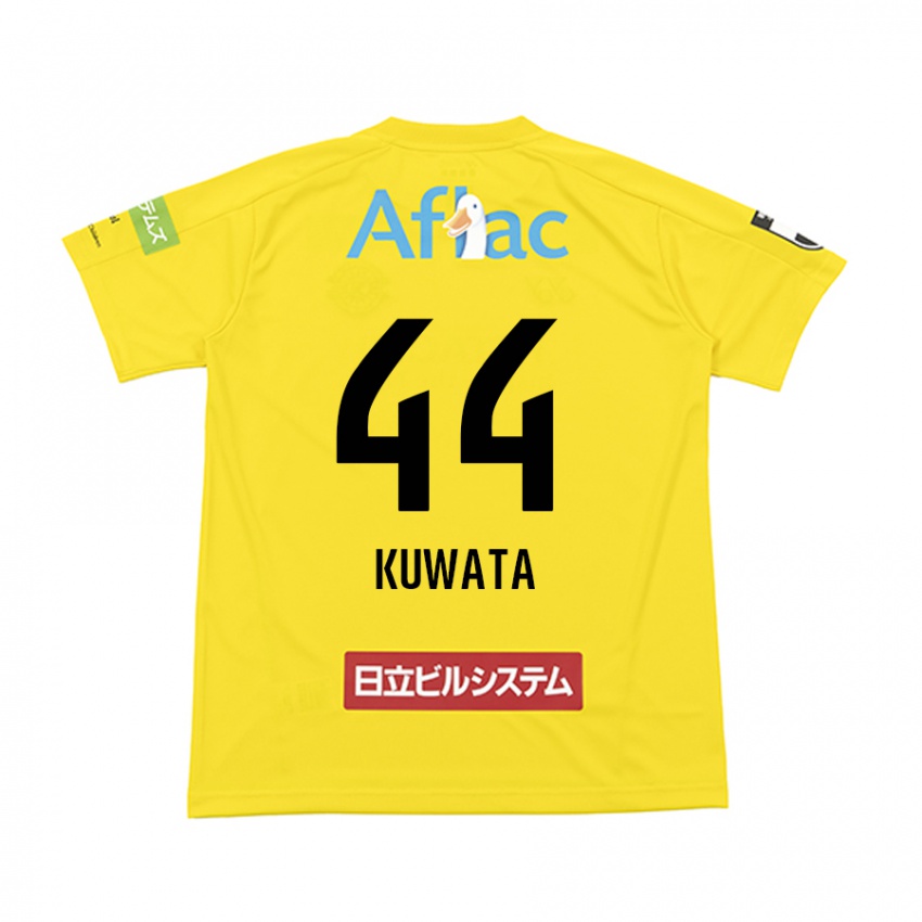 Gyermek Taisei Kuwata #44 Sárga Fekete Hazai Jersey 2024/25 Mez Póló Ing