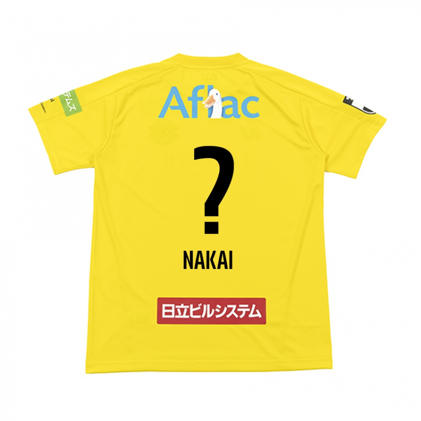 Gyermek Yamato Nakai #0 Sárga Fekete Hazai Jersey 2024/25 Mez Póló Ing